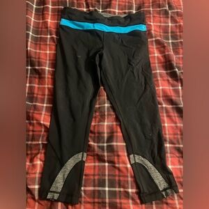 Black and Blue Athletic Leggings